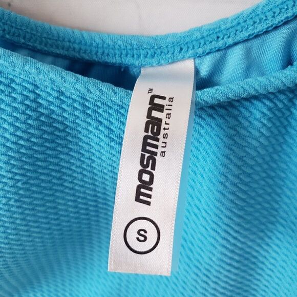 NEW Mosmann Australia Swim Top Kailani Size S Aqua Blue - Picture 5 of 6